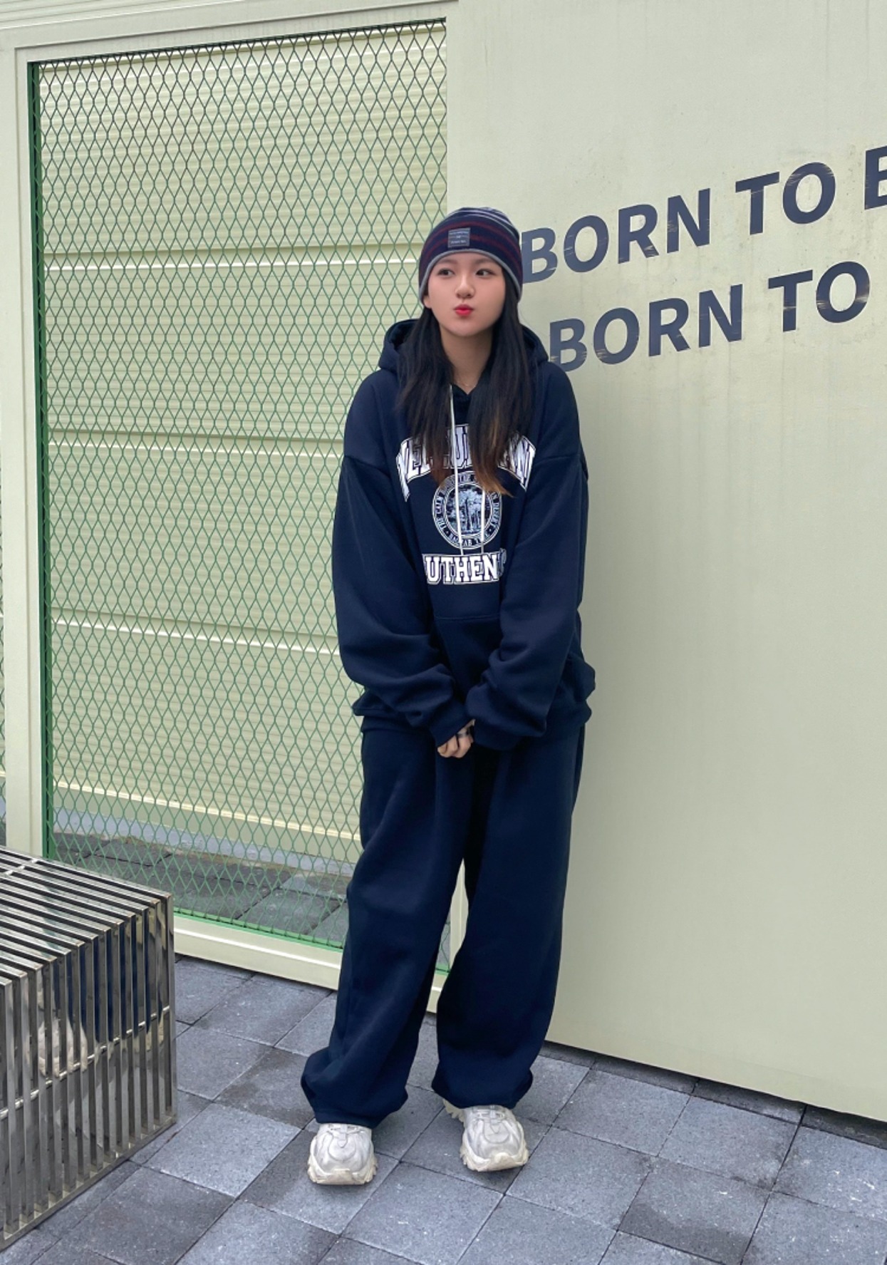 Authentic mtm or Hood Training Set-Up_navy(OUTFIT)